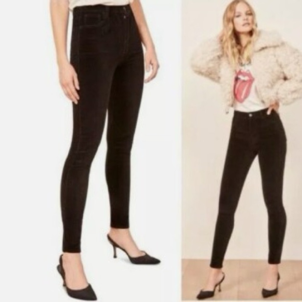 Reformation Jeans Womens Size 28 Rebecca Pant Skinny Leg Pants Stretch Black